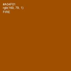 #A04F01 - Fire Color Image