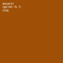 #A04F07 - Fire Color Image