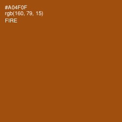 #A04F0F - Fire Color Image