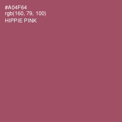 #A04F64 - Hippie Pink Color Image
