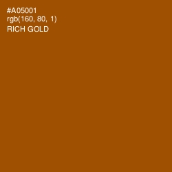 #A05001 - Rich Gold Color Image