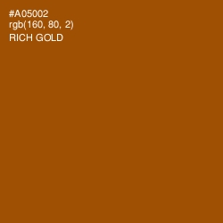 #A05002 - Rich Gold Color Image