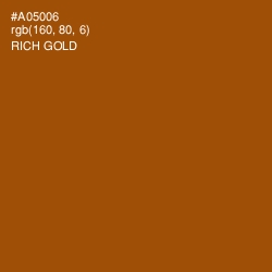 #A05006 - Rich Gold Color Image