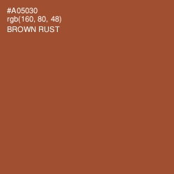 #A05030 - Brown Rust Color Image