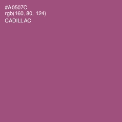 #A0507C - Cadillac Color Image