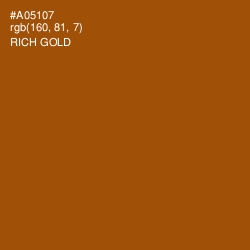 #A05107 - Rich Gold Color Image