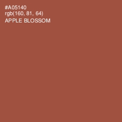 #A05140 - Apple Blossom Color Image