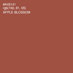 #A05141 - Apple Blossom Color Image