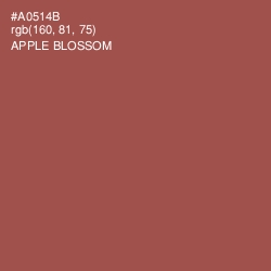 #A0514B - Apple Blossom Color Image