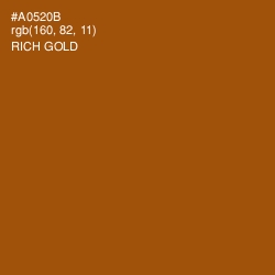 #A0520B - Rich Gold Color Image