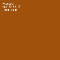 #A0520D - Rich Gold Color Image