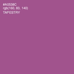 #A0538C - Tapestry Color Image