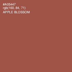 #A05447 - Apple Blossom Color Image