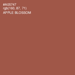#A05747 - Apple Blossom Color Image