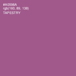 #A0598A - Tapestry Color Image