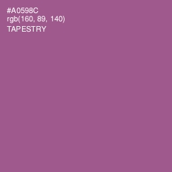 #A0598C - Tapestry Color Image