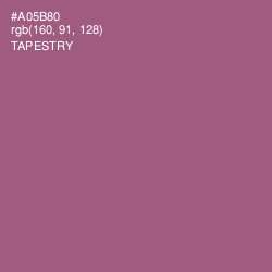 #A05B80 - Tapestry Color Image