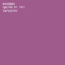 #A05B8D - Tapestry Color Image