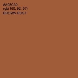 #A05C39 - Brown Rust Color Image