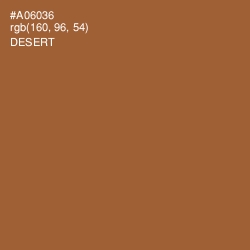 #A06036 - Desert Color Image