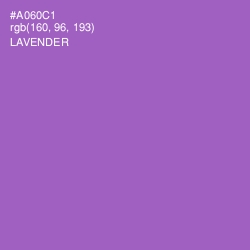 #A060C1 - Lavender Color Image