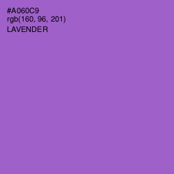 #A060C9 - Lavender Color Image