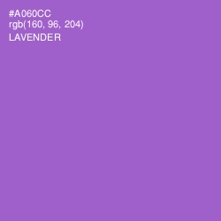 #A060CC - Lavender Color Image