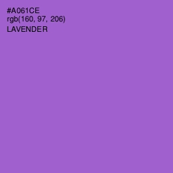 #A061CE - Lavender Color Image