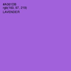 #A061DB - Lavender Color Image