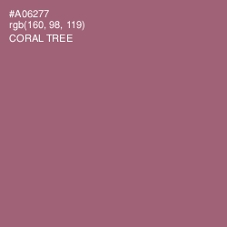 #A06277 - Coral Tree Color Image