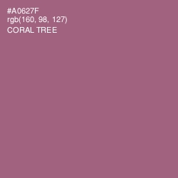 #A0627F - Coral Tree Color Image