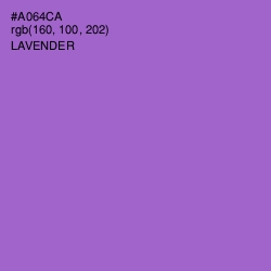 #A064CA - Lavender Color Image