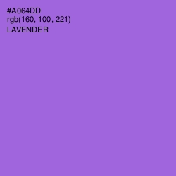 #A064DD - Lavender Color Image