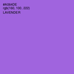 #A064DE - Lavender Color Image