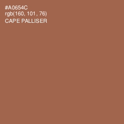 #A0654C - Cape Palliser Color Image