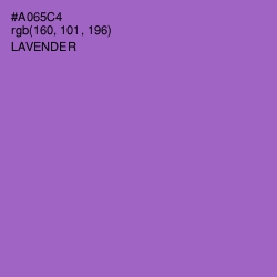 #A065C4 - Lavender Color Image