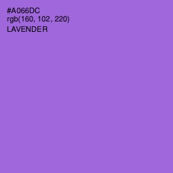 #A066DC - Lavender Color Image