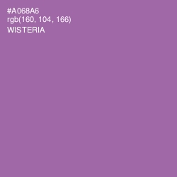 #A068A6 - Wisteria Color Image