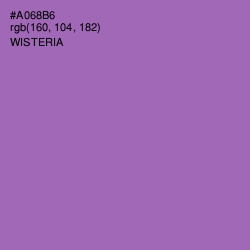 #A068B6 - Wisteria Color Image