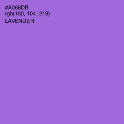 #A068DB - Lavender Color Image