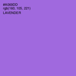 #A069DD - Lavender Color Image