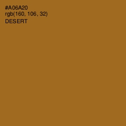 #A06A20 - Desert Color Image