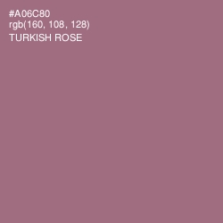 #A06C80 - Turkish Rose Color Image