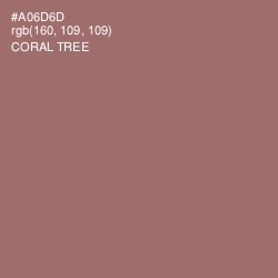 #A06D6D - Coral Tree Color Image