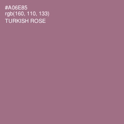 #A06E85 - Turkish Rose Color Image