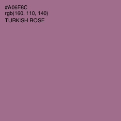 #A06E8C - Turkish Rose Color Image