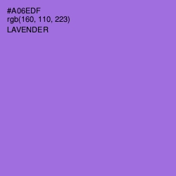 #A06EDF - Lavender Color Image