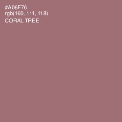 #A06F76 - Coral Tree Color Image