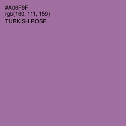 #A06F9F - Turkish Rose Color Image