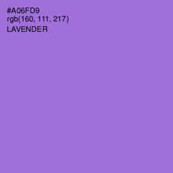 #A06FD9 - Lavender Color Image